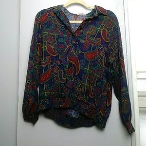 Alfred Dunner Size 10 Paisley Blouse